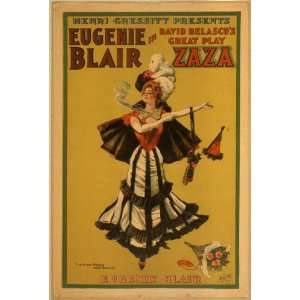   Eugenie Blair in David Belascos great play, Zaza 1903