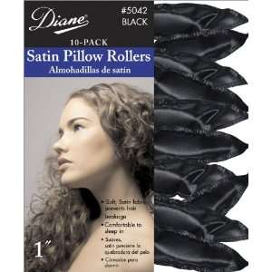  Diane Satin Pillow Rollers Black 10 , 1 Beauty