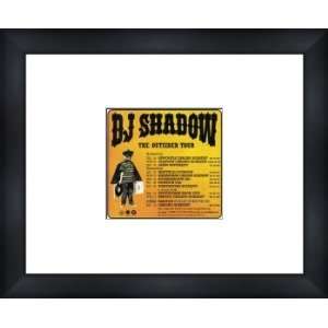 DJ SHADOW Outsider UK Tour 2006   Custom Framed Original Ad   Framed 