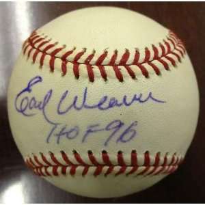 Earl Weaver Autographed Baseball   AL JSA COA w HOF 96   Autographed 