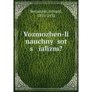   ializm? (in Russian language) Eduard, 1850 1932 Bernstein Books