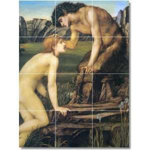 Edward Burne Jones Mythology Shower Tile Mural 12  36x48 using (12 