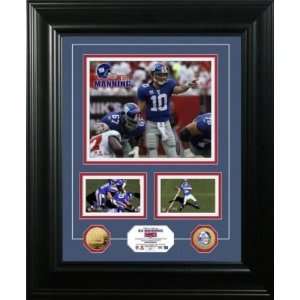 Eli Manning 24KT Gold Coin Marquee Photo Mint