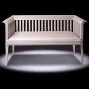  white settee by eliel saarinen