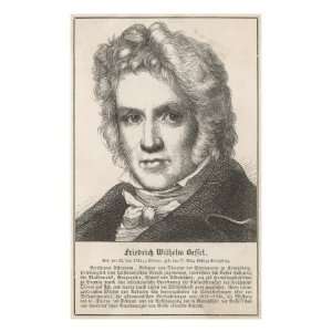  Friedrich Wilhelm Bessel Prussian Astronomer Stretched 