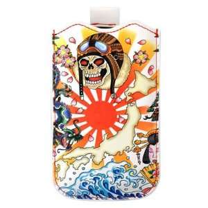  Ed Hardy iPhone 3G Sleeve   Kamikaze White Cell Phones 