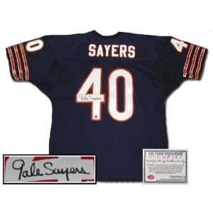 Gale Sayers Chicago Bears NFL Hand Signed Authentic Style Home Navy 