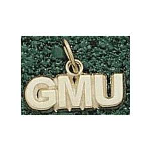 George Mason Patriots GMU 3/16 Charm   14KT Gold Jewelry