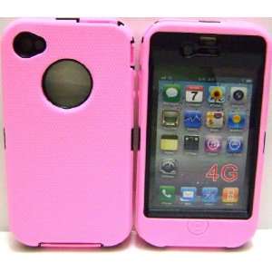  Body Armor for iphone 4 Defender Style Case(PINK/BLACK) BY 