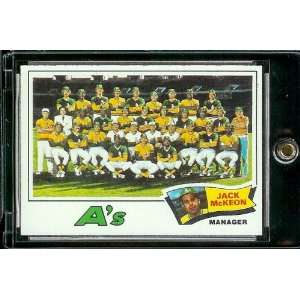  1977 Topps # 74 Jack McKeon Oakland Athletics Baseball 