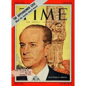  1954 Cover Guatemala Jacobo Arbenz Guzman President Art 