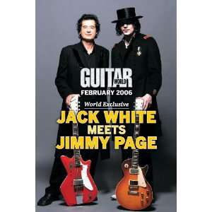  Jack White and Jimmy Page Poster   Guitar World Promo 