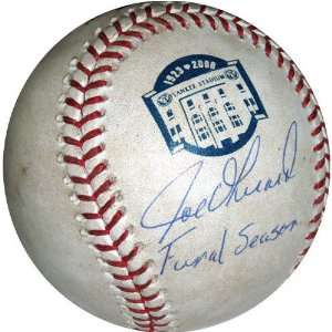 Joe Girardi New York Yankees Autographed game used baseball vs 