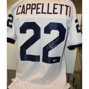  John Cappelletti Autographed Jersey   Penn State White 
