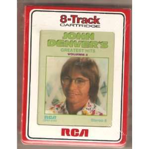 John Denvers Greatest Hits Vol 2 8 track Cartridge Tape