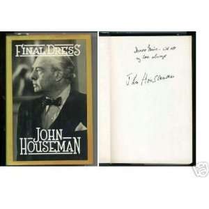 John Houseman Rollerball The Fog Signed Autograph Book   Sports 