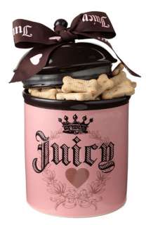 Juicy Couture Ceramic Dog Treat Jar  