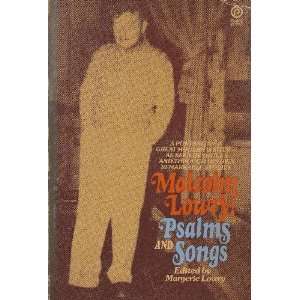 Malcolm Lowry Psalms and Songs Margaret Lowry  Books