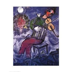    Blue Violinist   Poster by Marc Chagall (24x32)