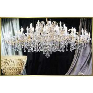 Maria Theresa Chandelier, BB 955 60, 60 lights, 24Kt Gold, 82 wide X 