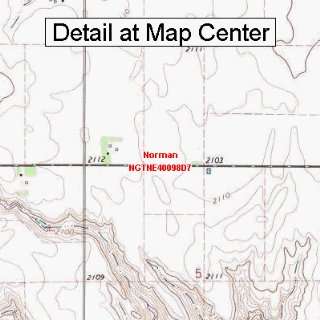  USGS Topographic Quadrangle Map   Norman, Nebraska (Folded 