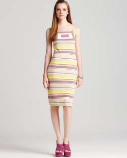 Milly Dress   Geo Intarsia Striped  