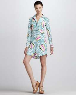 Three Quarter Sleeves Shirtdress    3 Quarter Sleeves 