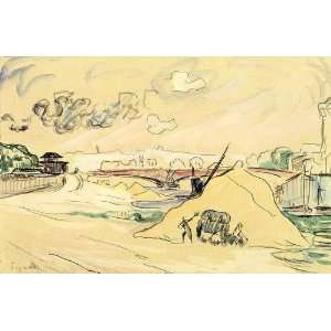   Paul Signac   32 x 22 inches   The Pile of Sand, Bercy