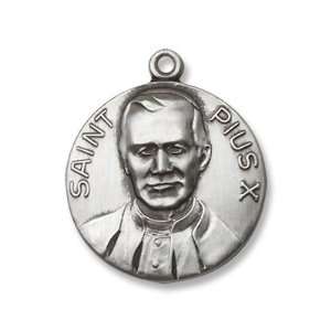 Pope Pius X Patron Saints Sterling Silver Pope Pius X Pendant Sterling 