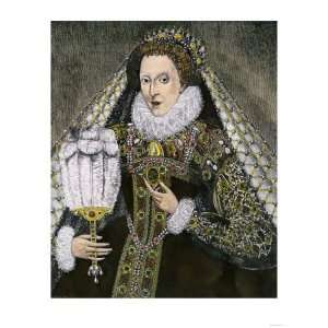  Queen Elizabeth I Premium Poster Print, 12x16