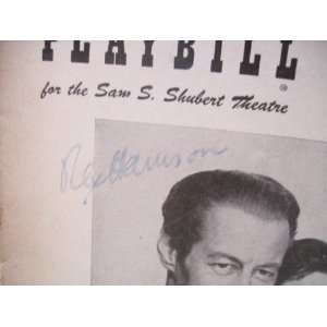 Harrison, Rex Playbill Signed Autograph The Love of Four Colonels 1953
