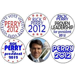  Set of 6 RICK PERRY Mini 1.25 Magnets ~ President 2012 