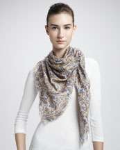 thakoon mosaic print scarf