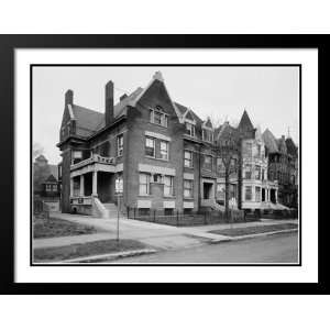 Robert S. Abbott House in Chicago Large 25x29 Framed and Double Matted 