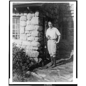 Robinson Jeffers,front,stone building,American poet,narrative,epic,A 