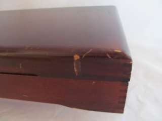 Vintage Wood Silverware Flatware Storage Chest Box 18  