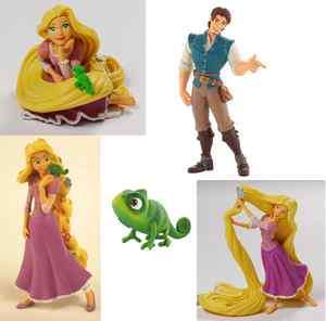 Disney Cake Topper Tangled Rapunzel Flynn Rider Pascal  