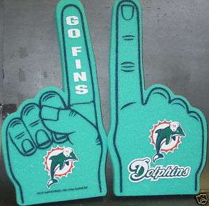 NFL Foam Finger, Miami Dolphins, NEW  
