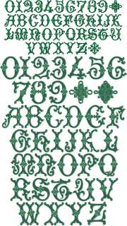 Irish Magic Font Machine Embroidery Designs 4x4 and 5x7  