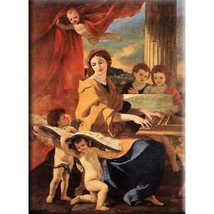 St Cecilia 22x30 Streched Canvas Art by Poussin, Nicolas
