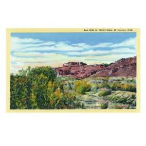  St. George, Utah, View of Red Hills in Utahs Dixie 