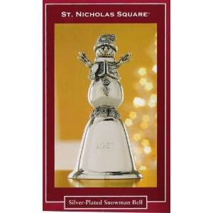 St. Nicholas Square Silver Plated Snowman Bell 2007