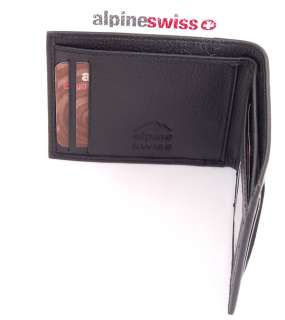   Slim Wallet Thin Bifold Alpine Swiss Billfold Thin Front Pocket Wallet