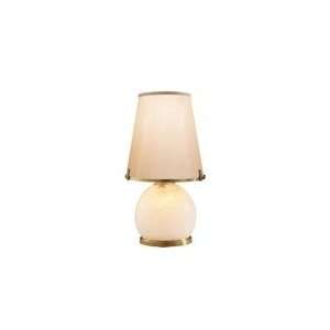 Thomas OBrien Lisa Light in Alabaster with Silk Shade by Visual 