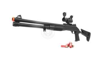 AGM Full Size M1014 Railed Shell Fed Spring Airsoft Shotgun and Scope 
