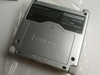 Nintendo Game Boy Advance SP Platinum Silver RARE 0045496440992  