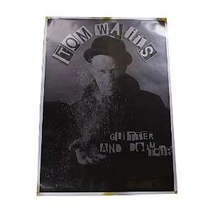Tom Waits Autographed Signed Glitter and Doom Tour Poster UACC