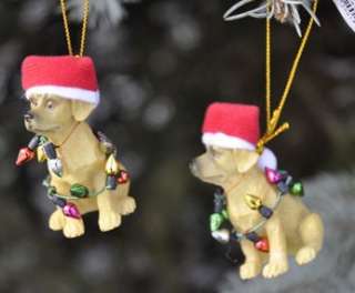 ganz christmas xmas tree ornament golden lab with lights will receive