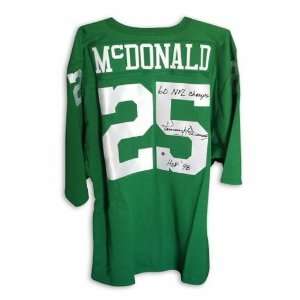  Tommy Mcdonald Philadelphia Eagles Autographed Green 