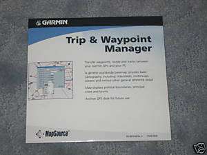 Garmin Mapsource * Trip and Waypoint Manager v2.0  
